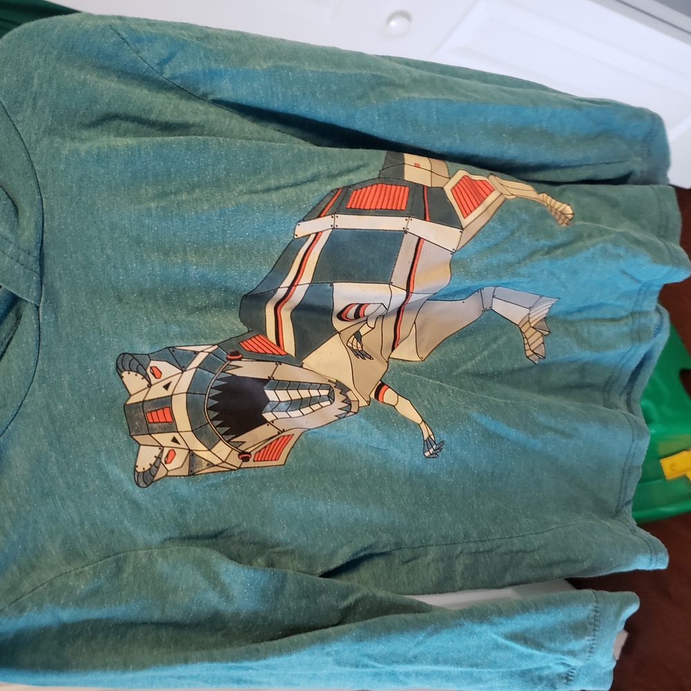 Kids Green Graphic Shirt